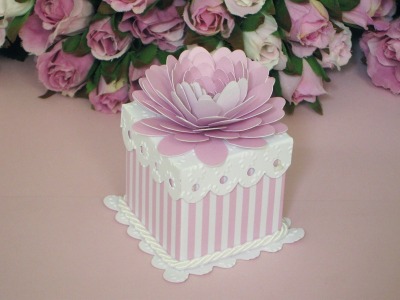 Mini Cake righe rosa