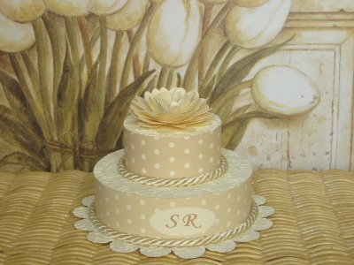 Cake pois crema/fiore/stampa €.11,00