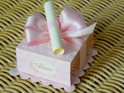 Scatolina cake rosa mod B
