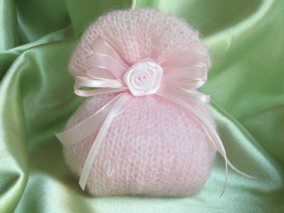 Sacchetti in lana mohair rosa GL6